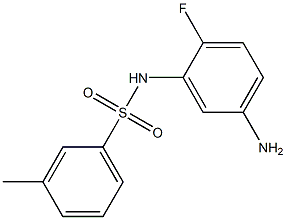 N-(5-amino-2-fluorophenyl)-3-methylbenzenesulfonamide 结构式