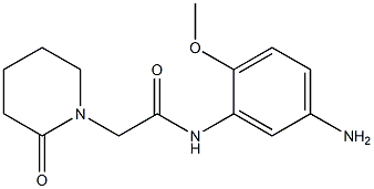 N-(5-amino-2-methoxyphenyl)-2-(2-oxopiperidin-1-yl)acetamide 结构式