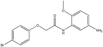 N-(5-amino-2-methoxyphenyl)-2-(4-bromophenoxy)acetamide 结构式