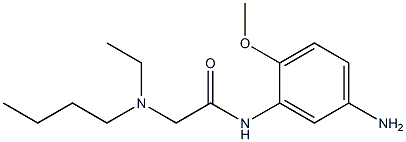 N-(5-amino-2-methoxyphenyl)-2-[butyl(ethyl)amino]acetamide 结构式