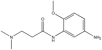 N-(5-amino-2-methoxyphenyl)-3-(dimethylamino)propanamide 结构式