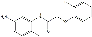 N-(5-amino-2-methylphenyl)-2-(2-fluorophenoxy)acetamide 结构式