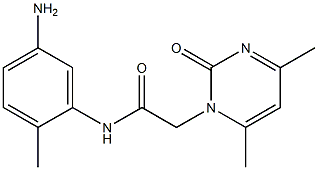 N-(5-amino-2-methylphenyl)-2-(4,6-dimethyl-2-oxopyrimidin-1(2H)-yl)acetamide 结构式