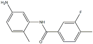 N-(5-amino-2-methylphenyl)-3-fluoro-4-methylbenzamide 结构式