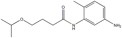 N-(5-amino-2-methylphenyl)-4-(propan-2-yloxy)butanamide 结构式