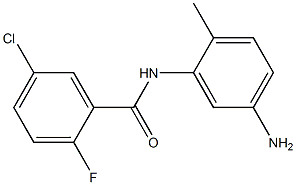 N-(5-amino-2-methylphenyl)-5-chloro-2-fluorobenzamide 结构式