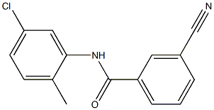 N-(5-chloro-2-methylphenyl)-3-cyanobenzamide 结构式