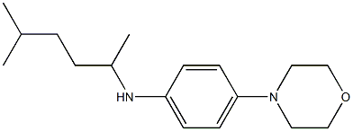 N-(5-methylhexan-2-yl)-4-(morpholin-4-yl)aniline 结构式