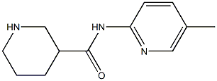 N-(5-methylpyridin-2-yl)piperidine-3-carboxamide 结构式