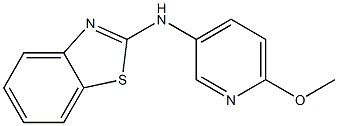N-(6-methoxypyridin-3-yl)-1,3-benzothiazol-2-amine 结构式