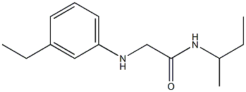 N-(butan-2-yl)-2-[(3-ethylphenyl)amino]acetamide 结构式