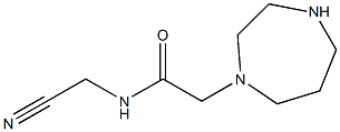 N-(cyanomethyl)-2-(1,4-diazepan-1-yl)acetamide 结构式