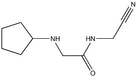 N-(cyanomethyl)-2-(cyclopentylamino)acetamide 结构式