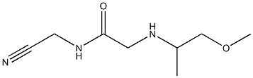 N-(cyanomethyl)-2-[(1-methoxypropan-2-yl)amino]acetamide 结构式