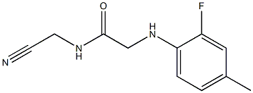 N-(cyanomethyl)-2-[(2-fluoro-4-methylphenyl)amino]acetamide 结构式