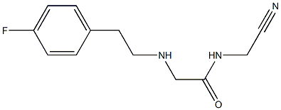N-(cyanomethyl)-2-{[2-(4-fluorophenyl)ethyl]amino}acetamide 结构式
