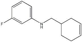 N-(cyclohex-3-en-1-ylmethyl)-3-fluoroaniline 结构式