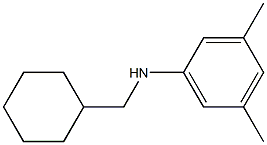 N-(cyclohexylmethyl)-3,5-dimethylaniline 结构式