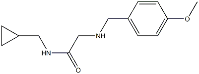 N-(cyclopropylmethyl)-2-{[(4-methoxyphenyl)methyl]amino}acetamide 结构式