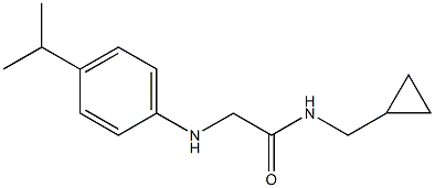 N-(cyclopropylmethyl)-2-{[4-(propan-2-yl)phenyl]amino}acetamide 结构式