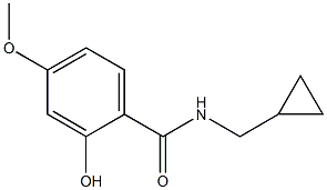 N-(cyclopropylmethyl)-2-hydroxy-4-methoxybenzamide 结构式