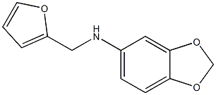 N-(furan-2-ylmethyl)-2H-1,3-benzodioxol-5-amine 结构式
