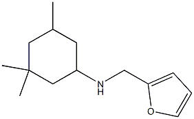 N-(furan-2-ylmethyl)-3,3,5-trimethylcyclohexan-1-amine 结构式