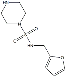 N-(furan-2-ylmethyl)piperazine-1-sulfonamide 结构式