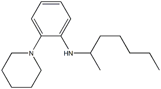 N-(heptan-2-yl)-2-(piperidin-1-yl)aniline 结构式