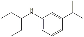 N-(pentan-3-yl)-3-(propan-2-yl)aniline 结构式