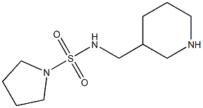 N-(piperidin-3-ylmethyl)pyrrolidine-1-sulfonamide 结构式