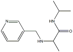 N-(propan-2-yl)-2-[(pyridin-3-ylmethyl)amino]propanamide 结构式