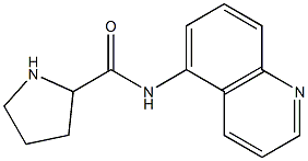 N-(quinolin-5-yl)pyrrolidine-2-carboxamide 结构式