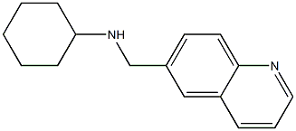 N-(quinolin-6-ylmethyl)cyclohexanamine 结构式