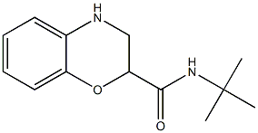 N-(tert-butyl)-3,4-dihydro-2H-1,4-benzoxazine-2-carboxamide 结构式