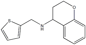 N-(thiophen-2-ylmethyl)-3,4-dihydro-2H-1-benzopyran-4-amine 结构式