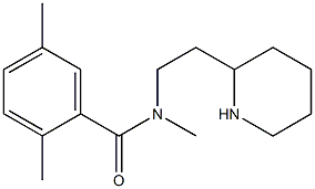 N,2,5-trimethyl-N-[2-(piperidin-2-yl)ethyl]benzamide 结构式