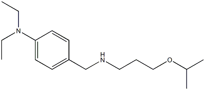 N,N-diethyl-4-({[3-(propan-2-yloxy)propyl]amino}methyl)aniline 结构式