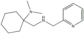 N,N-dimethyl-1-{[(pyridin-2-ylmethyl)amino]methyl}cyclohexan-1-amine 结构式