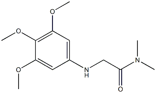 N,N-dimethyl-2-[(3,4,5-trimethoxyphenyl)amino]acetamide 结构式