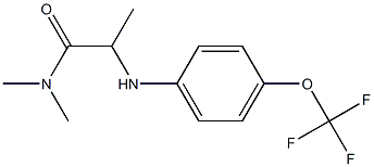 N,N-dimethyl-2-{[4-(trifluoromethoxy)phenyl]amino}propanamide 结构式