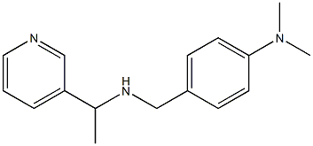 N,N-dimethyl-4-({[1-(pyridin-3-yl)ethyl]amino}methyl)aniline 结构式