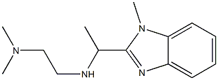 N,N-dimethyl-N'-[1-(1-methyl-1H-benzimidazol-2-yl)ethyl]ethane-1,2-diamine 结构式