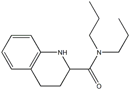 N,N-dipropyl-1,2,3,4-tetrahydroquinoline-2-carboxamide 结构式