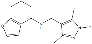 N-[(1,3,5-trimethyl-1H-pyrazol-4-yl)methyl]-4,5,6,7-tetrahydro-1-benzofuran-4-amine 结构式