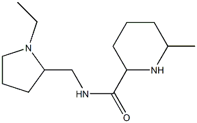 N-[(1-ethylpyrrolidin-2-yl)methyl]-6-methylpiperidine-2-carboxamide 结构式