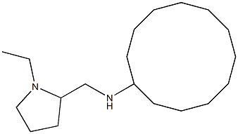 N-[(1-ethylpyrrolidin-2-yl)methyl]cyclododecanamine 结构式