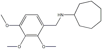 N-[(2,3,4-trimethoxyphenyl)methyl]cycloheptanamine 结构式