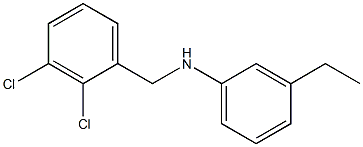 N-[(2,3-dichlorophenyl)methyl]-3-ethylaniline 结构式