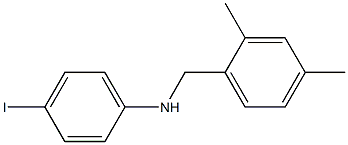 N-[(2,4-dimethylphenyl)methyl]-4-iodoaniline 结构式